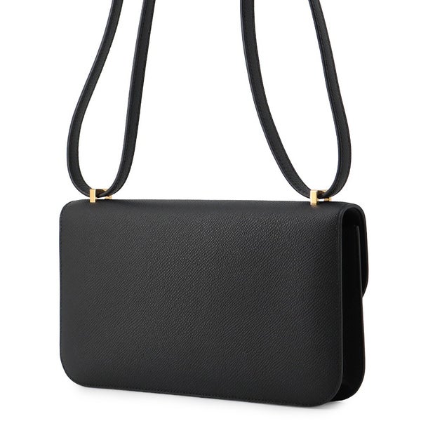エルメス ショルダーバッグ コンスタンス エラン ミロワール ブラック/ゴールド金具 エプソン G刻印 HERMES 黒