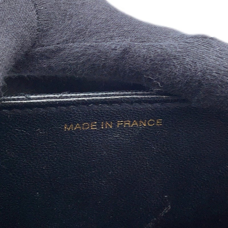 シャネル ハンドバッグ マトラッセ ココマーク トップハンドル Vフラップ キャビアスキン CHANEL 黒