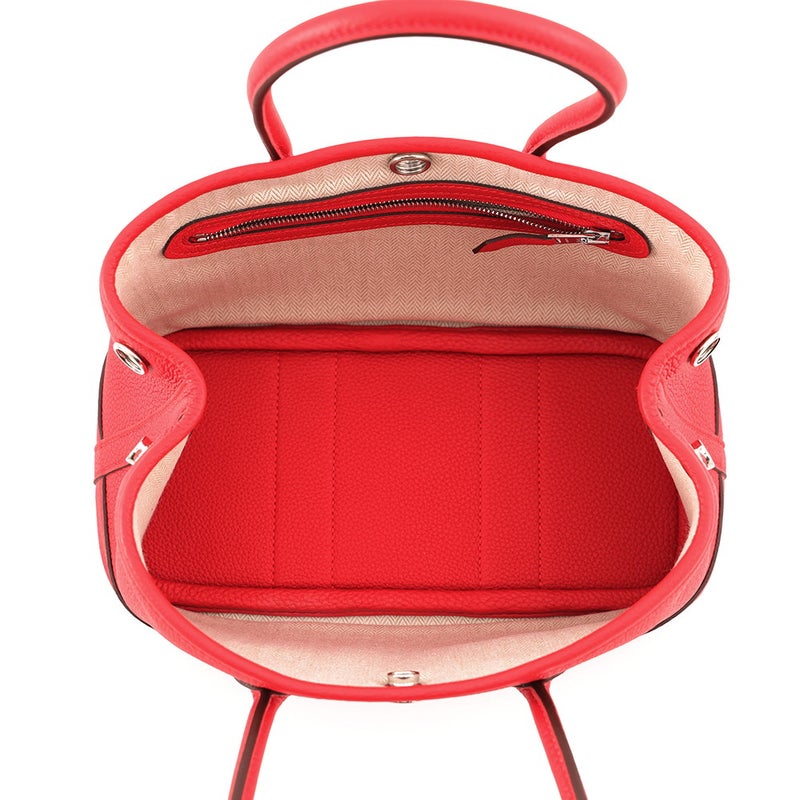 エルメス トートバッグ ネオ・ガーデン 23 ガーデンパーティ ルージュクー/シルバー金具 ネゴンダ K刻印 HERMES