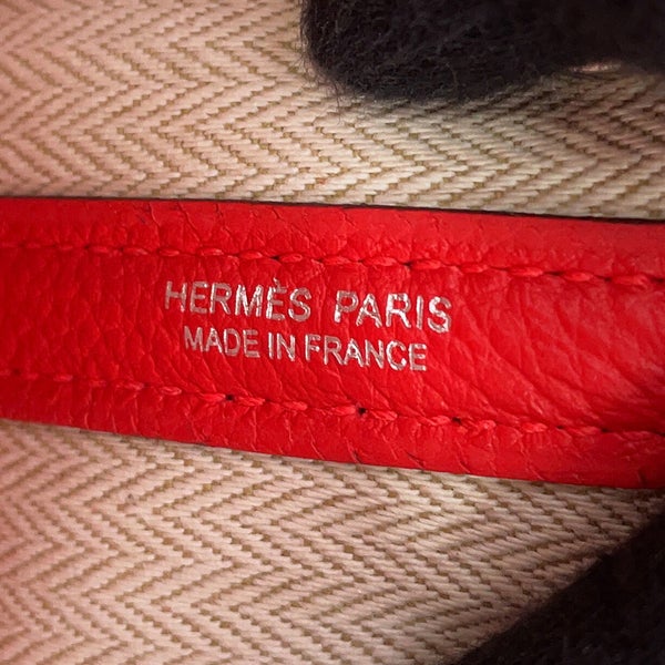 エルメス トートバッグ ネオ・ガーデン 23 ガーデンパーティ ルージュクー/シルバー金具 ネゴンダ K刻印 HERMES