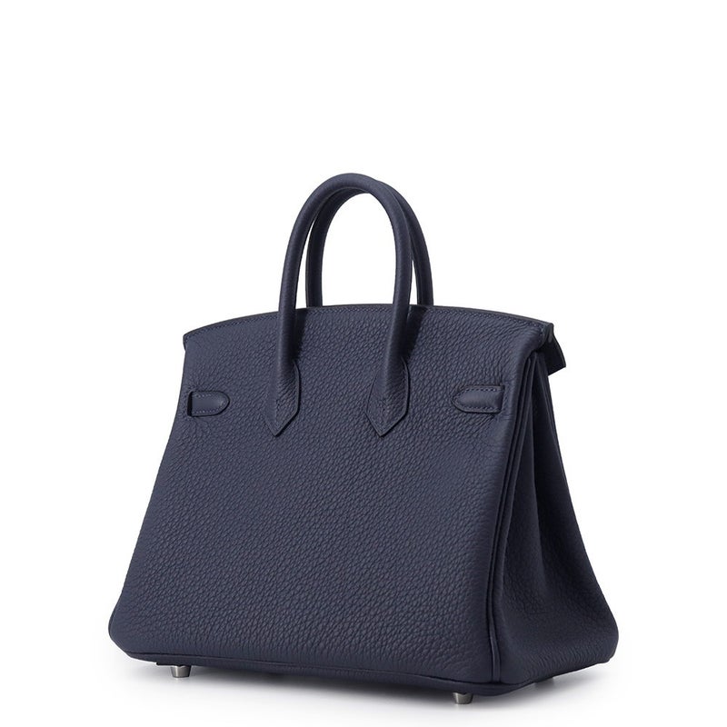 エルメス バーキン25 ブルーニュイ/シルバー金具 トゴ G刻印 HERMES Birkin ハンドバッグ