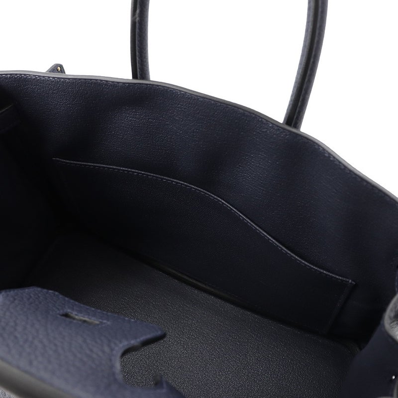 エルメス バーキン25 ブルーニュイ/シルバー金具 トゴ G刻印 HERMES Birkin ハンドバッグ