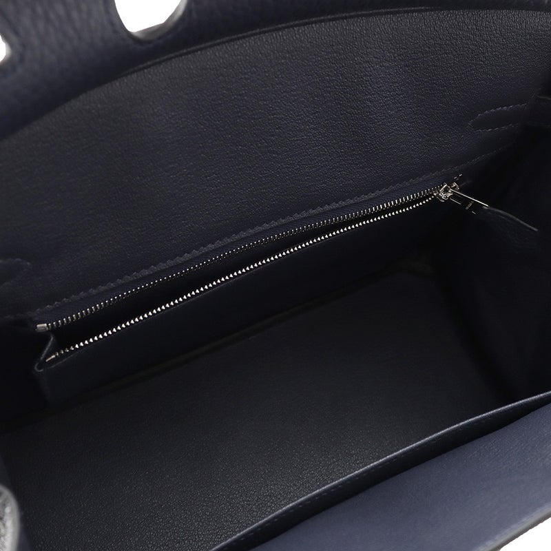 エルメス バーキン25 ブルーニュイ/シルバー金具 トゴ G刻印 HERMES Birkin ハンドバッグ