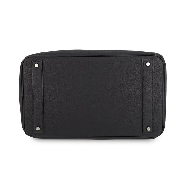 エルメス ハンドバッグ オータクロア40 トリコロール ブラック/ゴールド/ブルーロワイヤル/シルバー金具 トゴ W刻印 HERMES