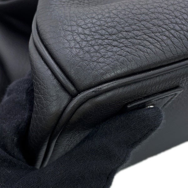 エルメス ハンドバッグ オータクロア40 トリコロール ブラック/ゴールド/ブルーロワイヤル/シルバー金具 トゴ W刻印 HERMES