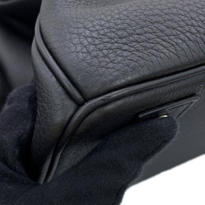 エルメス ハンドバッグ オータクロア40 トリコロール ブラック/ゴールド/ブルーロワイヤル/シルバー金具 トゴ W刻印 HERMES