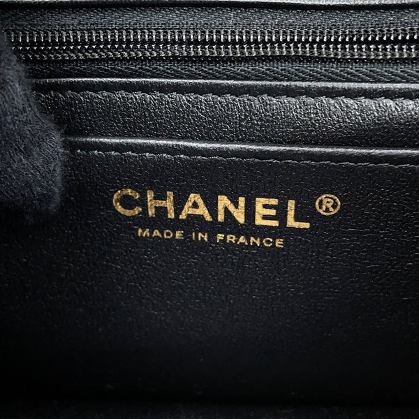 シャネル チェーンショルダーバッグ マトラッセ20 ココマーク ツイード A69900 CHANEL 黒