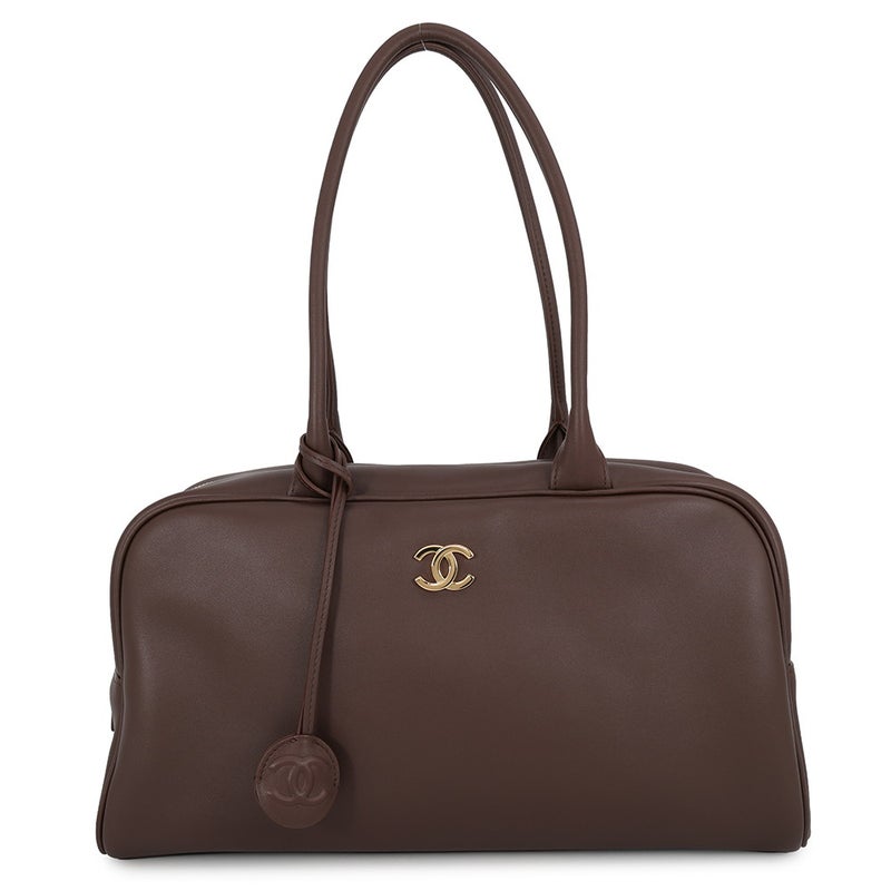 シャネル ショルダーバッグ ココマーク ラージ ボーリングバッグ カーフレザー AS6211 CHANEL