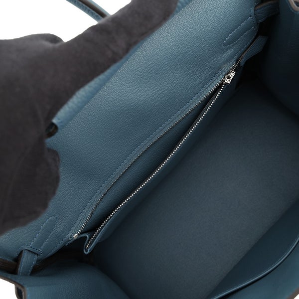 エルメス バーキン25 ブルートンペット/シルバー金具 トゴ G刻印 HERMES Birkin ハンドバッグ