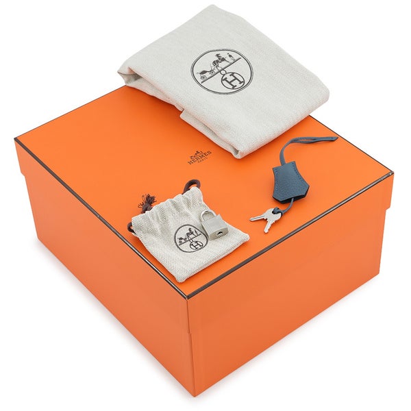 エルメス バーキン25 ブルートンペット/シルバー金具 トゴ G刻印 HERMES Birkin ハンドバッグ