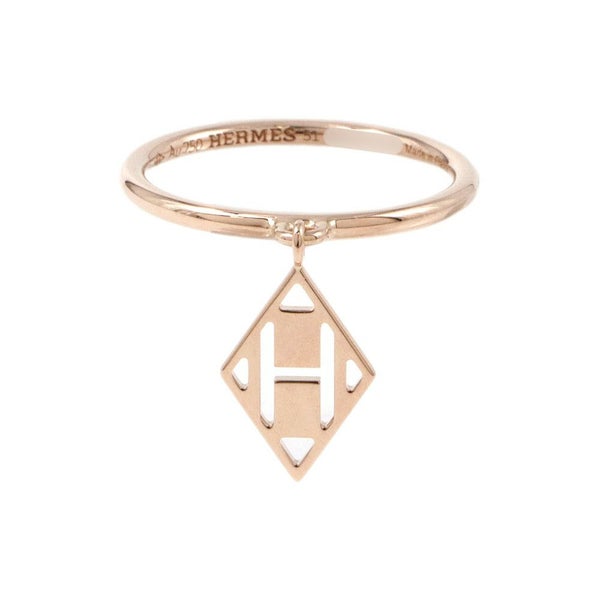 エルメス リング ガンバード Gambade Hロゴ K18PGピンクゴールド リングサイズ51 HERMES 指輪