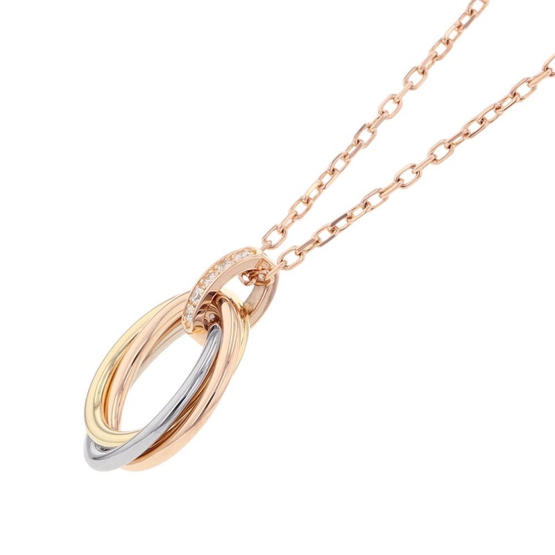 カルティエ ネックレス トリニティ ペンダント ダイヤモンド 5P K18YG/K18PG/K18WG B7058700 Cartier Trinity