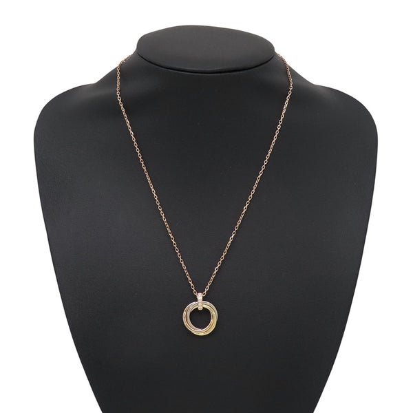 カルティエ ネックレス トリニティ ペンダント ダイヤモンド 5P K18YG/K18PG/K18WG B7058700 Cartier Trinity
