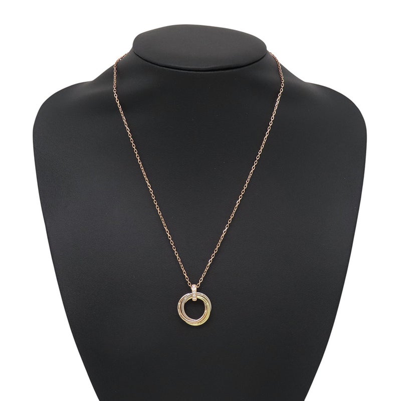 カルティエ ネックレス トリニティ ペンダント ダイヤモンド 5P K18YG/K18PG/K18WG B7058700 Cartier Trinity