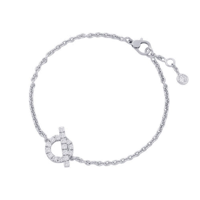 エルメス ブレスレット フィネス ダイヤモンド 18P 計0.55ct K18WGホワイトゴールド サイズST HERMES ジュエリー