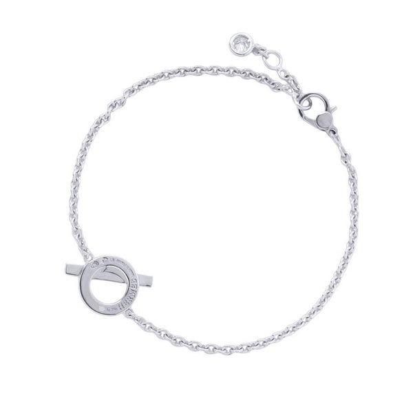 エルメス ブレスレット フィネス ダイヤモンド 18P 計0.55ct K18WGホワイトゴールド サイズST HERMES ジュエリー