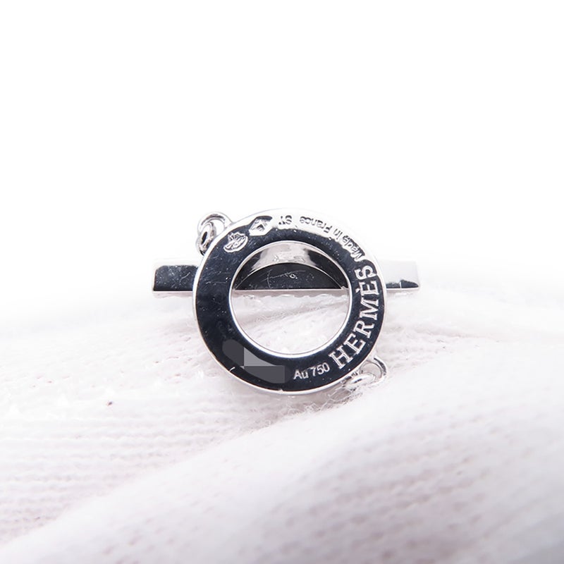 エルメス ブレスレット フィネス ダイヤモンド 18P 計0.55ct K18WGホワイトゴールド サイズST HERMES ジュエリー
