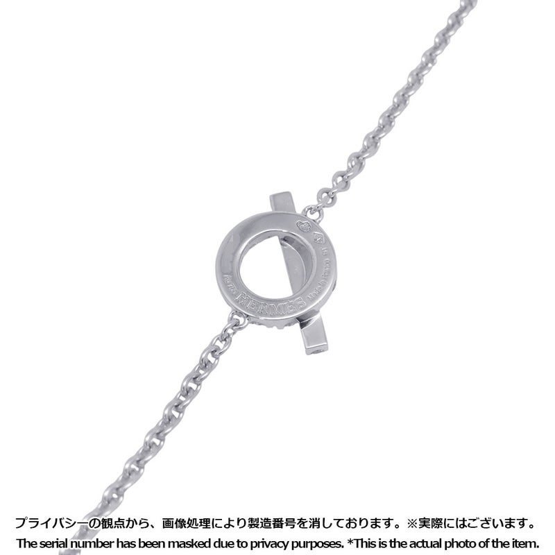 エルメス ブレスレット フィネス ダイヤモンド 18P 計0.55ct K18WGホワイトゴールド サイズST HERMES ジュエリー