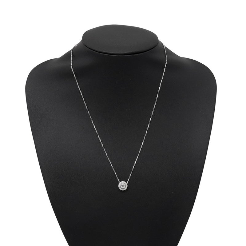 カルティエ ネックレス ダムール パヴェ ダイヤモンド 中石0.26ct K18WGホワイトゴールド N7424316 Cartier GIA鑑定書付き ペンダント
