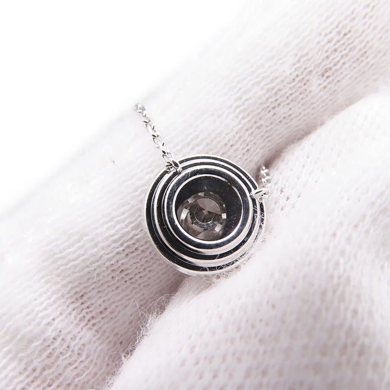 カルティエ ネックレス ダムール パヴェ ダイヤモンド 中石0.26ct K18WGホワイトゴールド N7424316 Cartier GIA鑑定書付き ペンダント