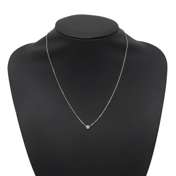 カルティエ ネックレス ダムール SM スモールモデル ダイヤモンド 1P 0.09ct K18WGホワイトゴールド B7215900 Cartier ペンダント
