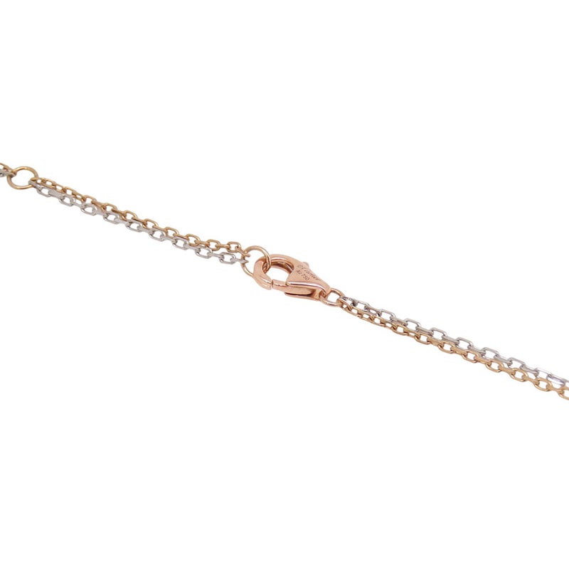 カルティエ ネックレス LOVE ダイヤモンド 6P 計0.01ct K18PG/K18WG B7219700 ラブサークル スリーフープ ペンダント