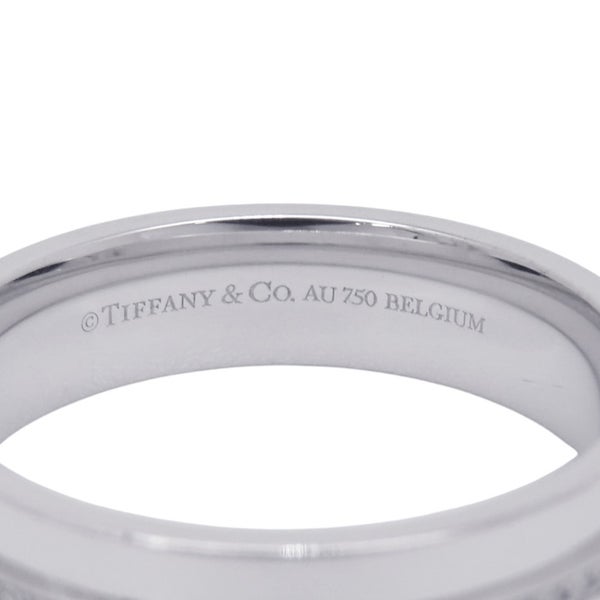 ティファニー リング Tワイド ダイヤモンド K18WGホワイトゴールド リングサイズ約19号 Tiffany&Co. 指輪