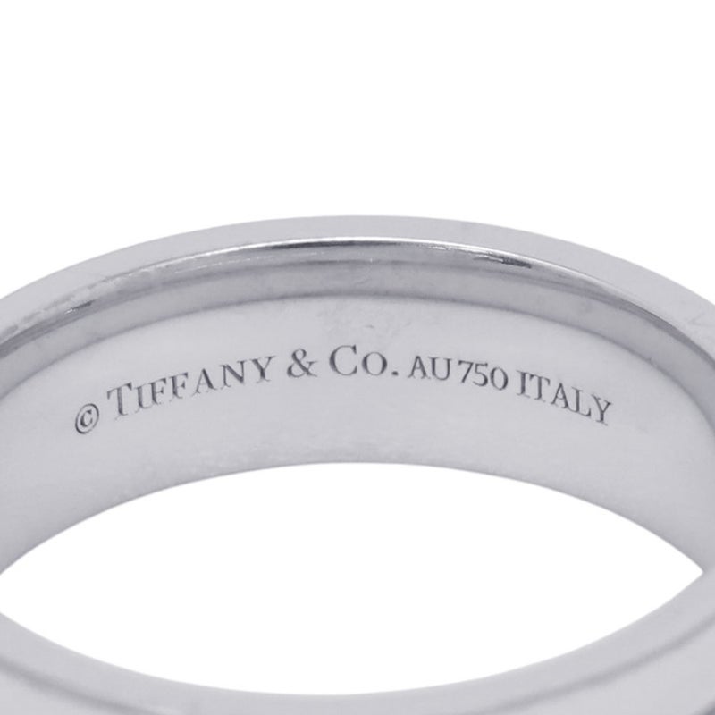 ティファニー リング Tワイド ダイヤモンド K18WGホワイトゴールド リングサイズ約9号 Tiffany&Co. 指輪