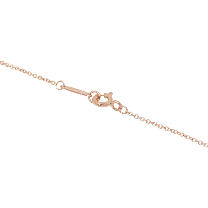 ティファニー ネックレス ペーパー フラワー ローズカット ダイヤモンド パヴェダイヤ K18PGピンクゴールド Tiffany&Co. ペンダント