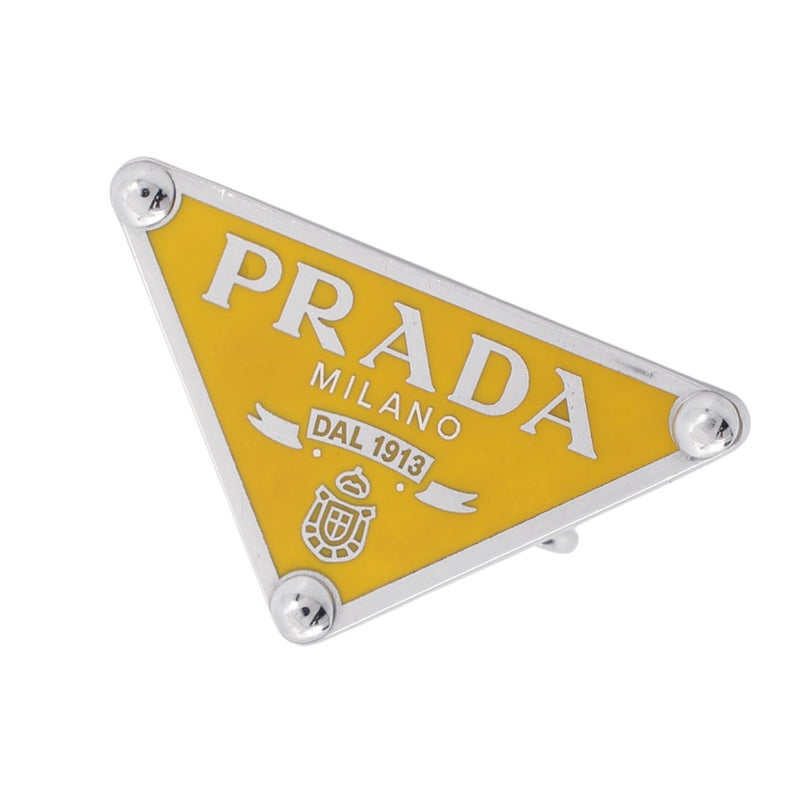 プラダ イヤリング プラダ シンボル 左耳用 イヤリング メタル エナメル 1JO722 PRADA アクセサリー 片耳用