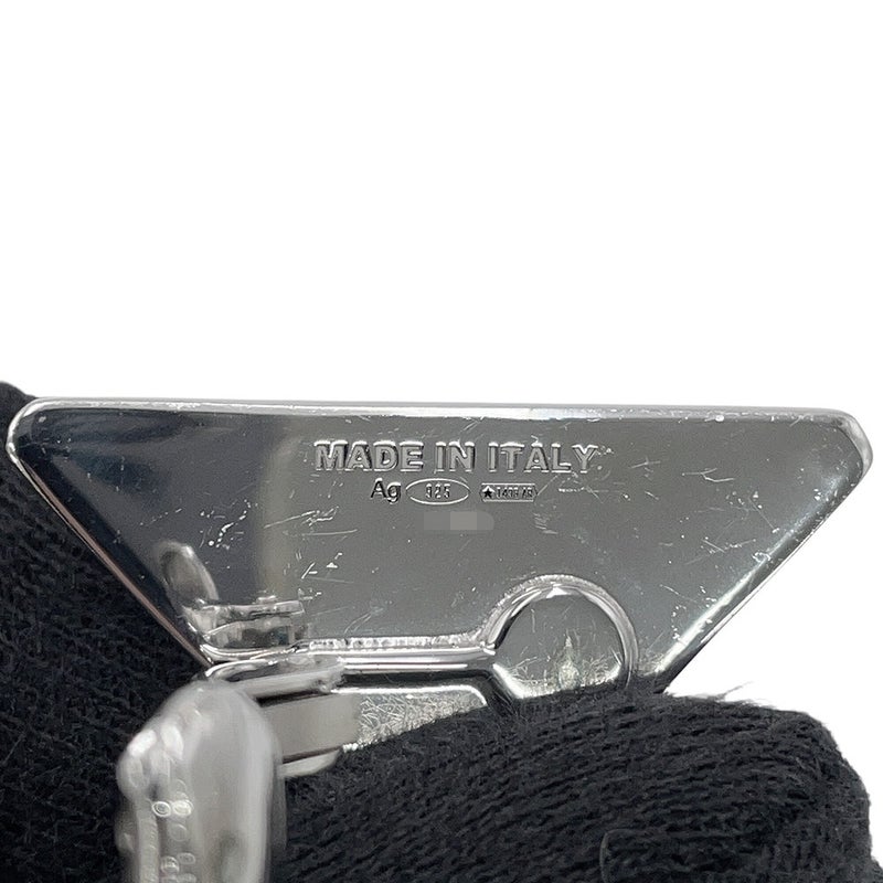 プラダ イヤリング プラダ シンボル 左耳用 イヤリング メタル エナメル 1JO722 PRADA アクセサリー 片耳用