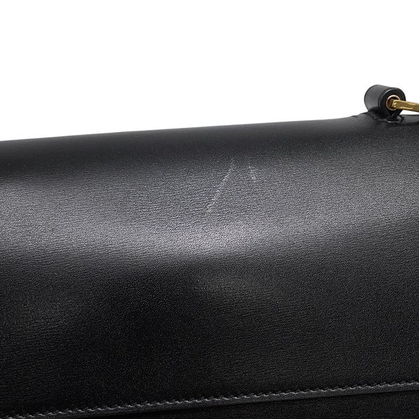 サンローランパリ ハンドバッグ マンハッタン トップハンドル ボックスカーフ 747248 SAINT LAURENT PARIS バッグ 黒