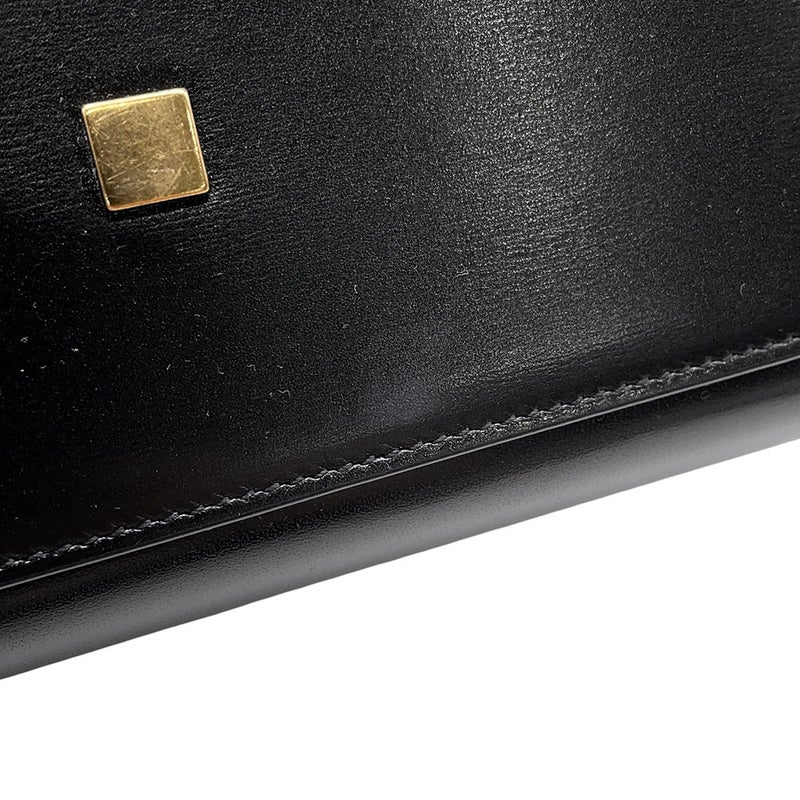 サンローランパリ ハンドバッグ マンハッタン トップハンドル ボックスカーフ 747248 SAINT LAURENT PARIS バッグ 黒