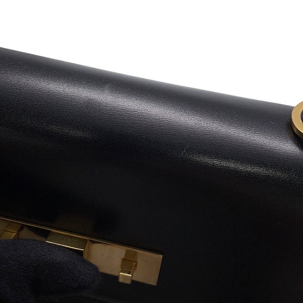 サンローランパリ ハンドバッグ マンハッタン トップハンドル ボックスカーフ 747248 SAINT LAURENT PARIS バッグ 黒
