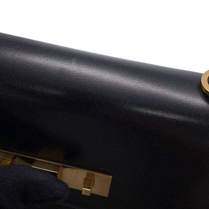 サンローランパリ ハンドバッグ マンハッタン トップハンドル ボックスカーフ 747248 SAINT LAURENT PARIS バッグ 黒