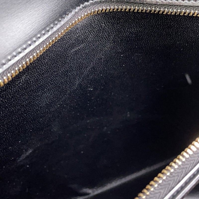 サンローランパリ ハンドバッグ マンハッタン トップハンドル ボックスカーフ 747248 SAINT LAURENT PARIS バッグ 黒