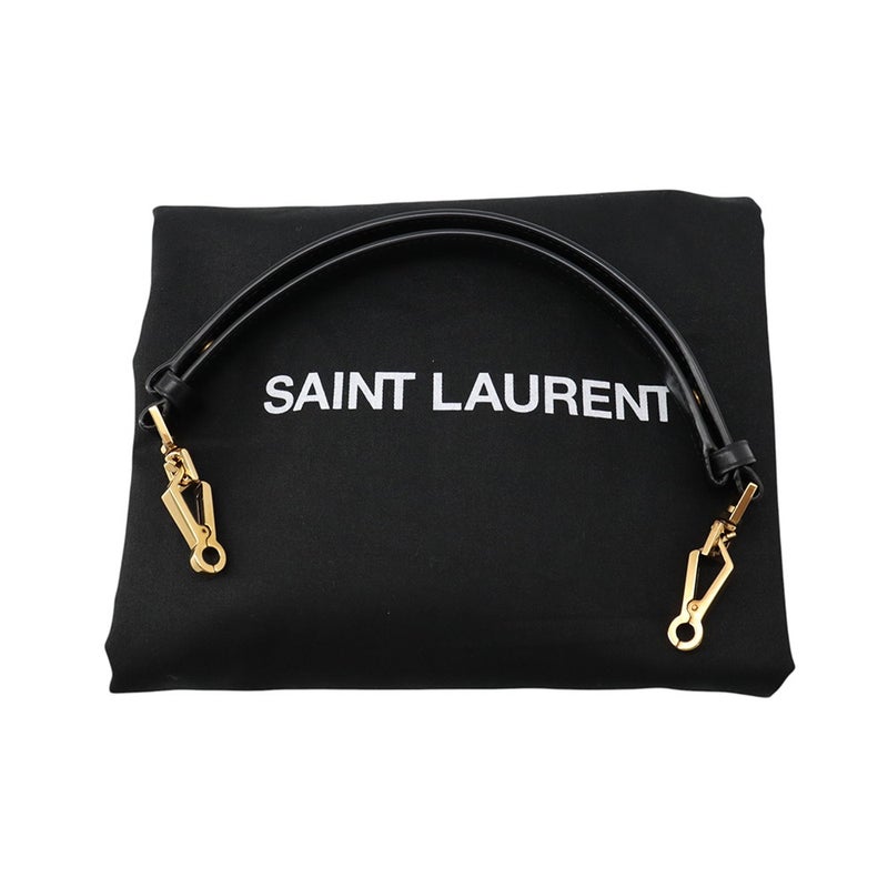 サンローランパリ ハンドバッグ マンハッタン トップハンドル ボックスカーフ 747248 SAINT LAURENT PARIS バッグ 黒