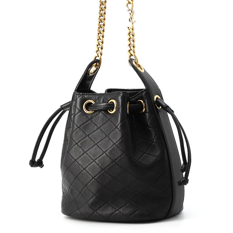 サンローランパリ ショルダーバッグ スモール カサンドル キルティング バケットバッグ ラムスキン 840886 SAINT LAURENT PARIS バッグ