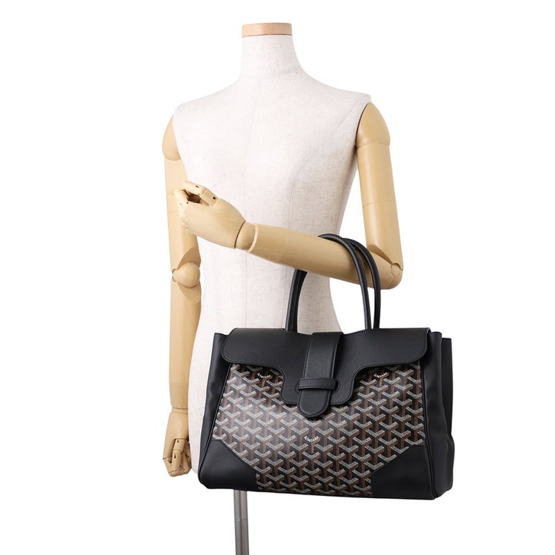ゴヤール ハンドバッグ サイゴン レザー SAIGOCMMLTY01CL01P GOYARD バッグ 黒