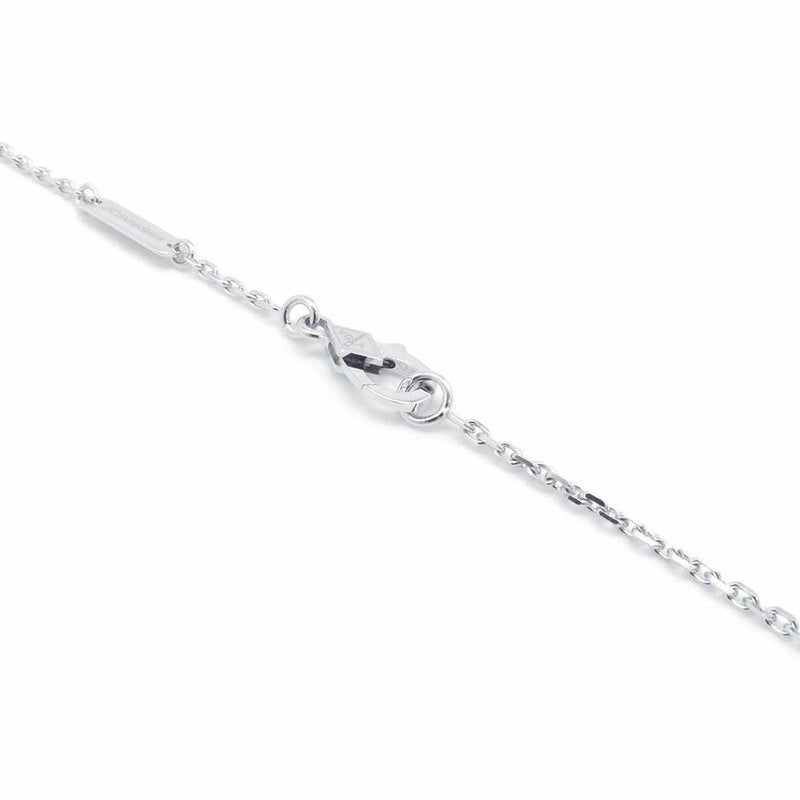 ヴァンクリーフ&アーペル ネックレス ヴィンテージアルハンブラ セーブル ダイヤ 1P K18WG VCARP9RU00