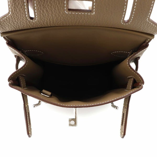 エルメス ボディバッグ ケリー アッカドPM エトゥープ/シルバー金具 トゴ K刻印 メンズ