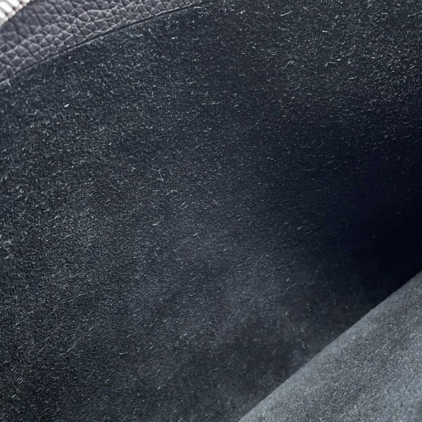 エルメス クラッチバッグ カバ ヴェルティージュ 30 ブラック/シルバー金具 トゴ Y刻印 メンズ 黒