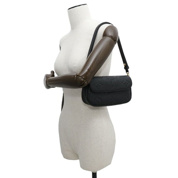 ルイヴィトン チェーンウォレット モノグラム・アンプラント ウォレット オン チェーン・アイビー M82154 黒 ブラック 2way