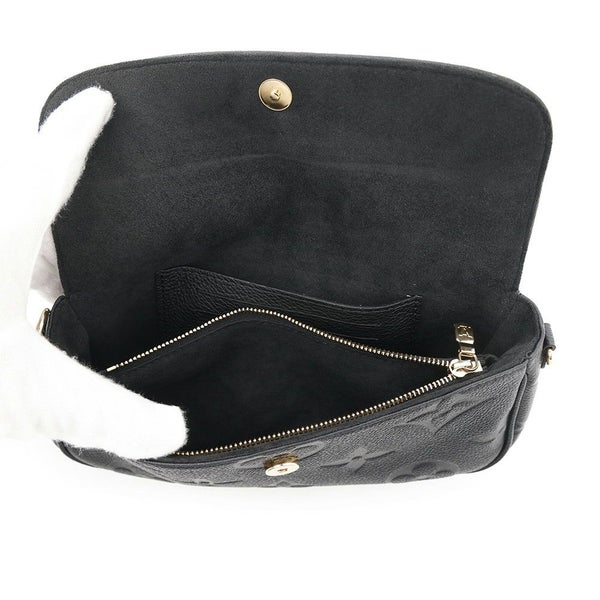 ルイヴィトン チェーンウォレット モノグラム・アンプラント ウォレット オン チェーン・アイビー M82154 黒 ブラック 2way