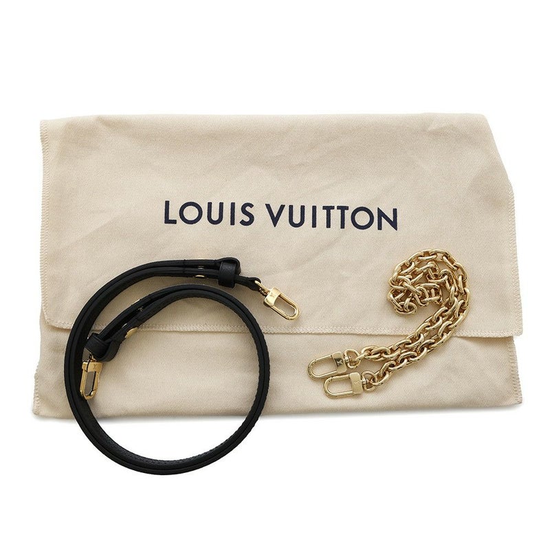 ルイヴィトン チェーンウォレット モノグラム・アンプラント ウォレット オン チェーン・アイビー M82154 黒 ブラック 2way