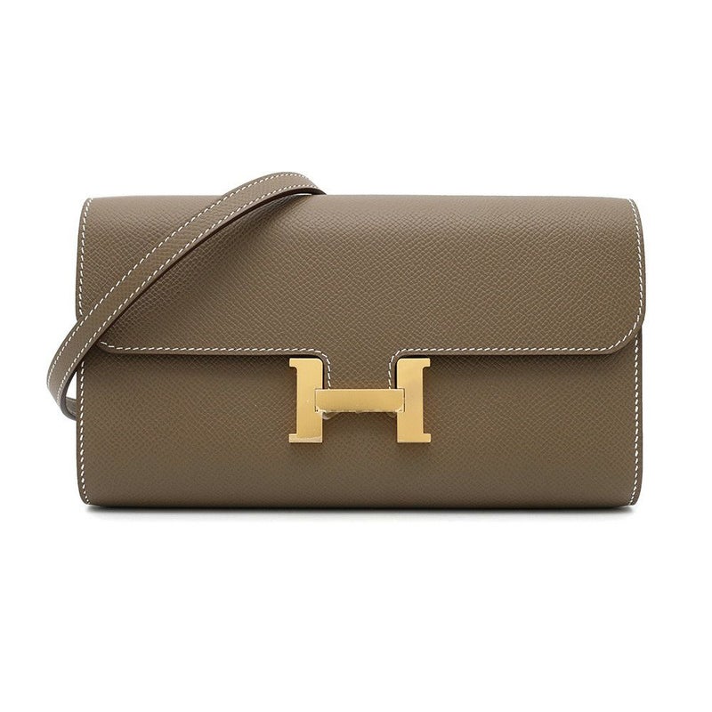 エルメス 長財布 コンスタンス トゥーゴー ロング エトゥープ/ゴールド金具 エプソン K刻印 財布