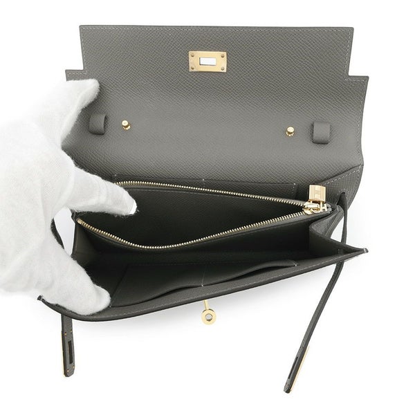 エルメス ケリーウォレット ロング トゥーゴー グリメイヤー/ゴールド金具 エプソン W刻印 財布