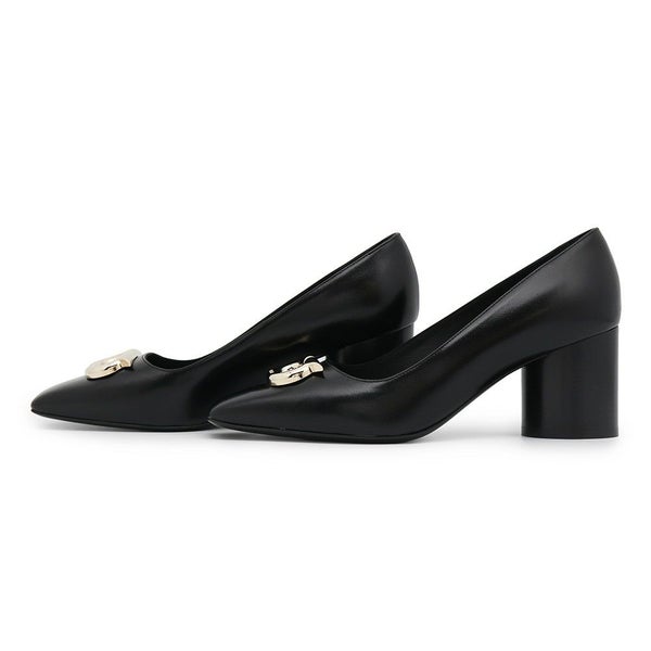 サルヴァトーレ・フェラガモ パンプス ガンチーニ レディースサイズ7 1/2 01F832 Ferragamo 靴 黒