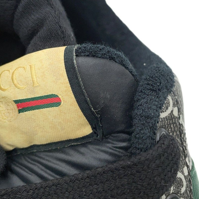 グッチ スニーカー スクリーナー GGスプリーム メンズサイズ9 1/2 763525 GUCCI 靴 黒