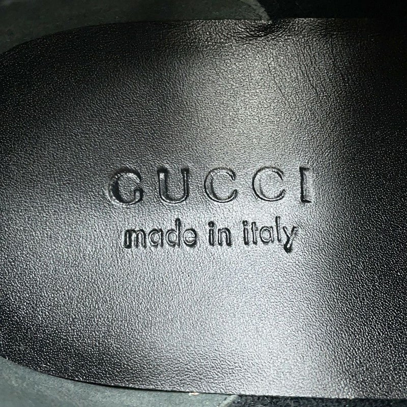 グッチ スニーカー スクリーナー GGスプリーム メンズサイズ9 1/2 763525 GUCCI 靴 黒